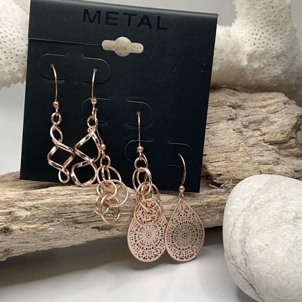METAL 3 earring set